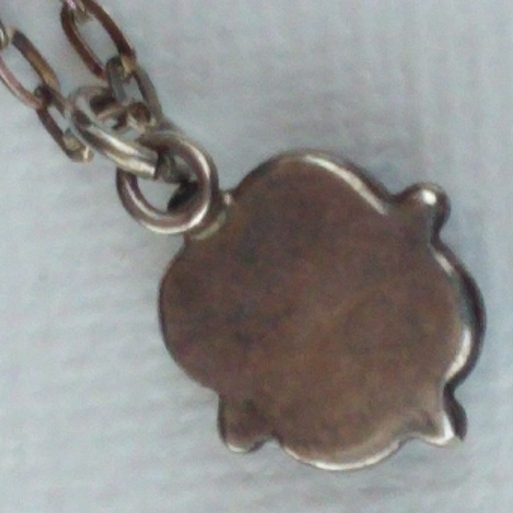 *WKEND SALE* S'Western Sterling Silver Emerald Pendant Dainty Necklace VINTAGE - Picture 5 of 8